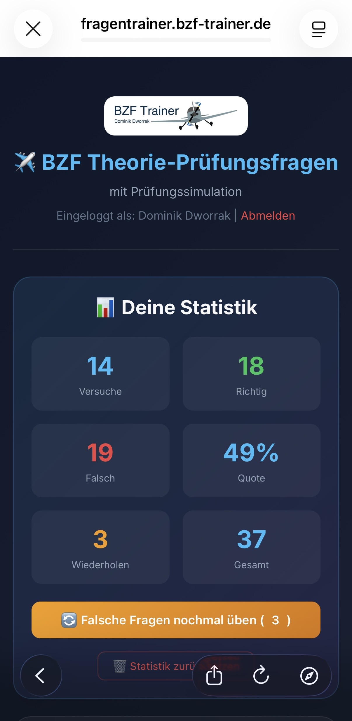 WebApp Statistik